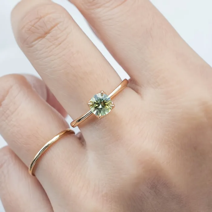 Envero Jewelry Rings Sara Ring 091ct Parti Light Green Montana Sapphire One of a kind Envero Jewelry Rings Sara Ring 091ct Parti Light Green Montana Sapphire One of a kind