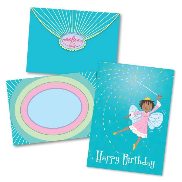 Happy Birthday Little Fairy With Wand eeBoo Corporation Earrings