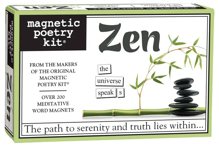 Magnetic Poetry Earrings Zen Magnetic Poetry Box