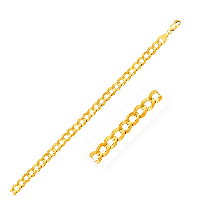 MayaMila 32mm 10k Yellow Gold Curb Chain Necklaces