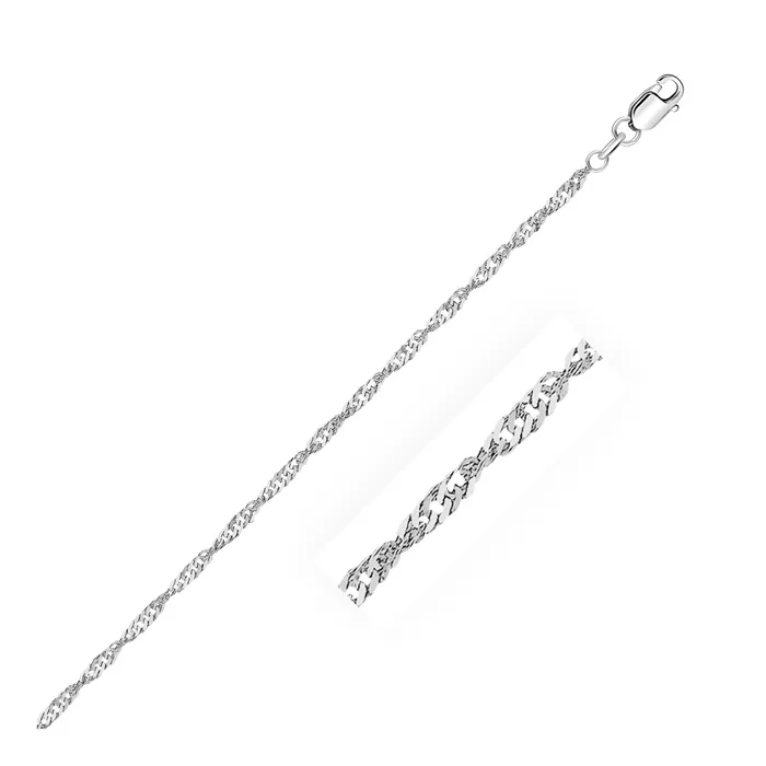 MayaMila Bracelets 21mm 14k White Gold Singapore Bracelet