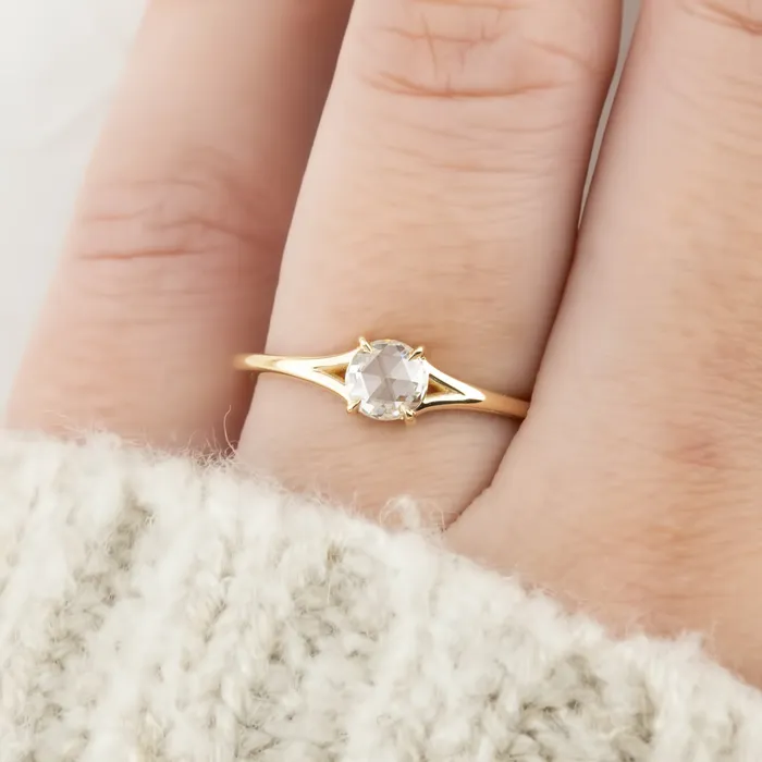 Rings Envero Jewelry Kylie Ring 027ct Rose Cut Diamond 14k Yellow Gold One of a kind Rings Envero Jewelry Kylie Ring 027ct Rose Cut Diamond 14k Yellow Gold One of a kind
