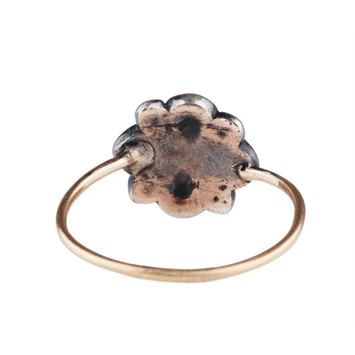 Bell Bird Antiques Rings 18th Century Rose Cut Diamond Cluster Ring