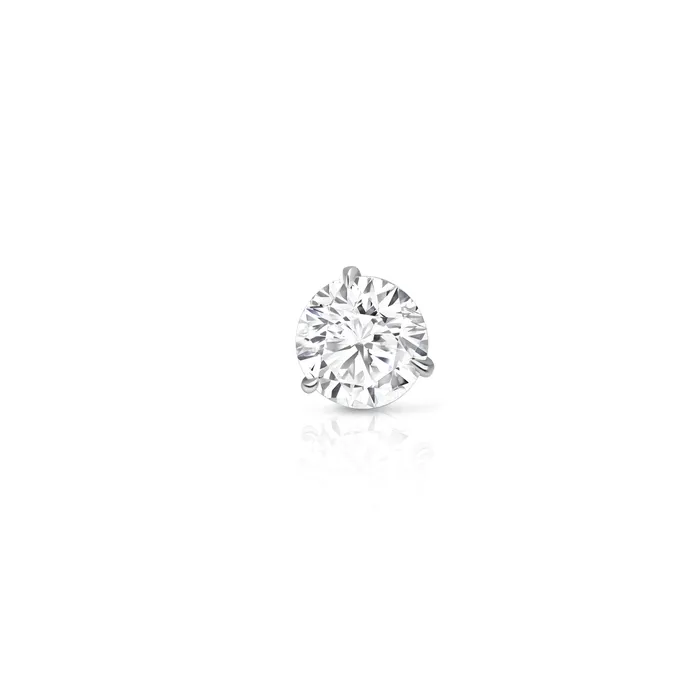 Earrings Polachecks Collection Single Diamond Stud Earring