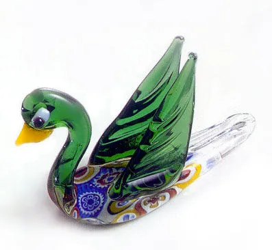 MuranoVItrum Earrings Millefiori swan MuranoVItrum Earrings Millefiori swan