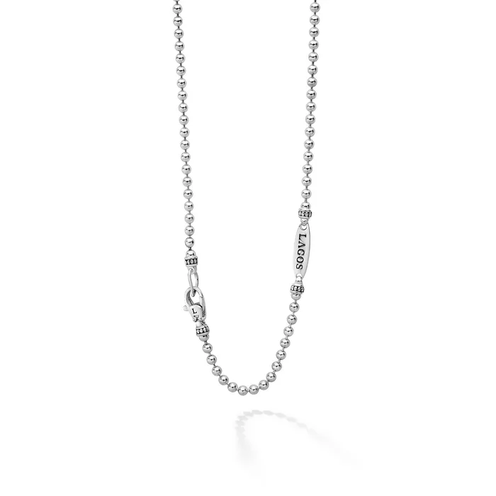 Necklaces LAGOS Signature Caviar Beaded Chain Necklace