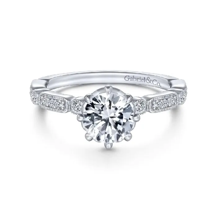Rings GABRIEL CO Diamond SemiMount Ring