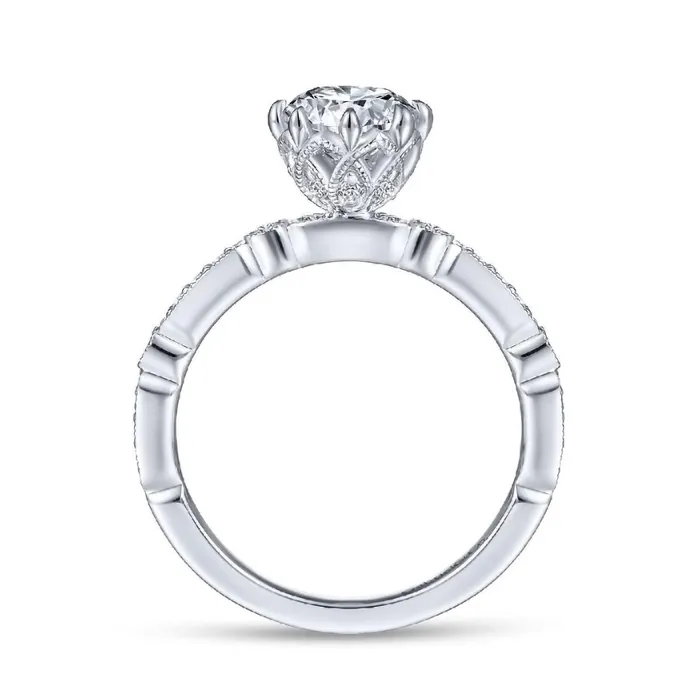 Rings GABRIEL CO Diamond SemiMount Ring