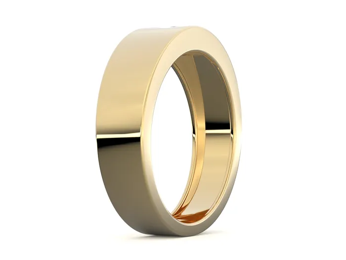 Sapheena Jewelry Rings Darius Mens Princess Cut Kite Setting Wedding Ring