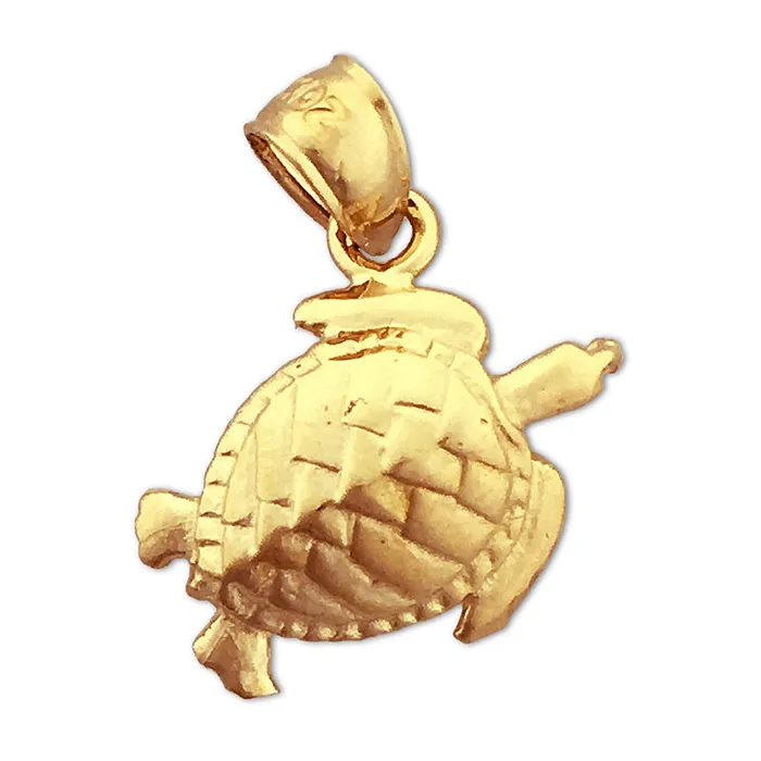14K Gold Turtle Charm Goldia Charm Necklaces