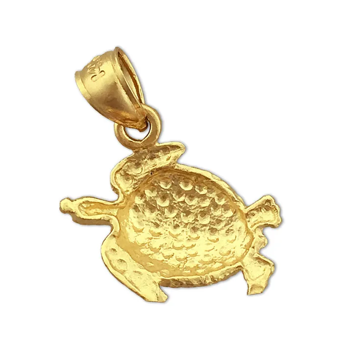 14K Gold Turtle Charm Goldia Charm Necklaces