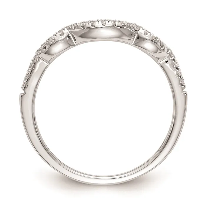 14K White Gold Real Diamond Wedding Band Goldiacom Rings