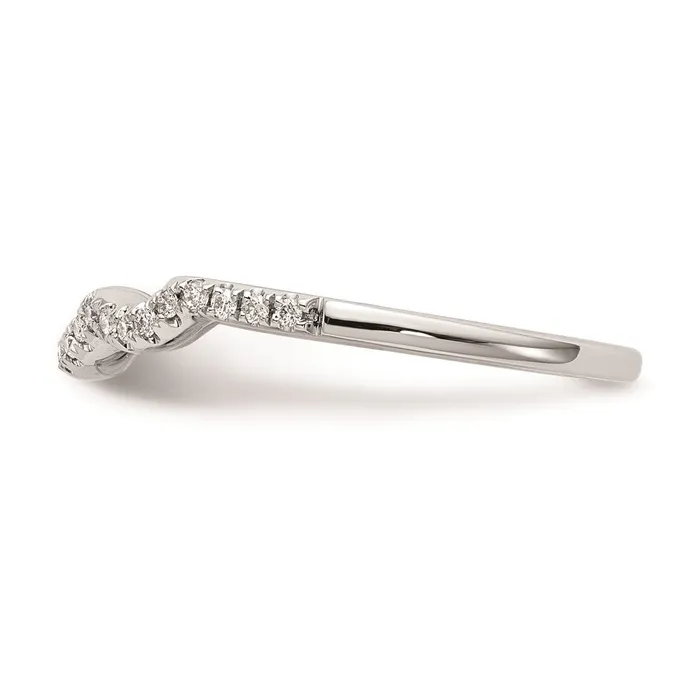 14K White Gold Real Diamond Wedding Band Goldiacom Rings