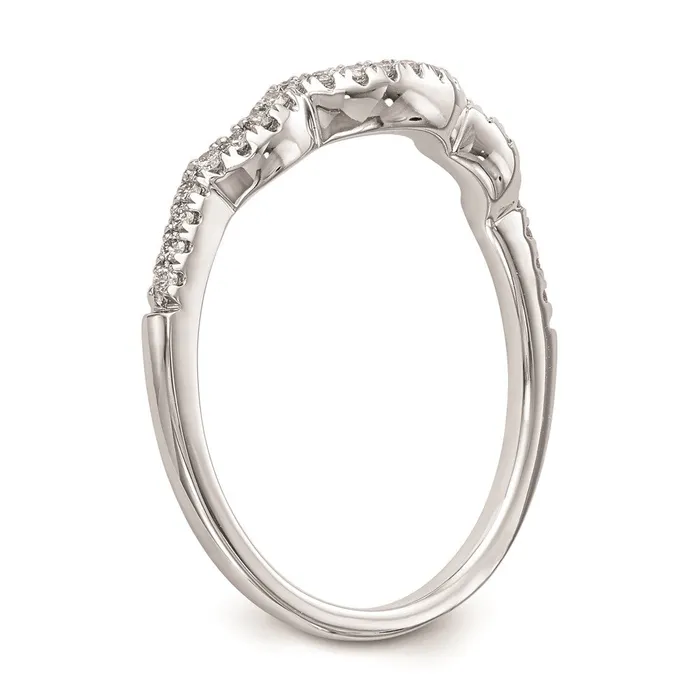 14K White Gold Real Diamond Wedding Band Goldiacom Rings