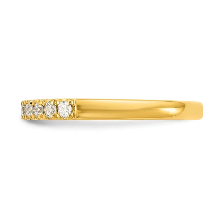 14k Yellow Gold 14 Ct Lab Grown Diamond VSSI G Wedding Band Ring Goldia Rings