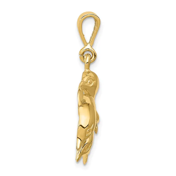 14k Yellow Gold Dolphin Charm Goldia Charm Necklaces