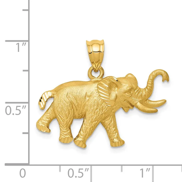 14k Yellow Gold Elephant Pendant Goldia PreStyled Sets