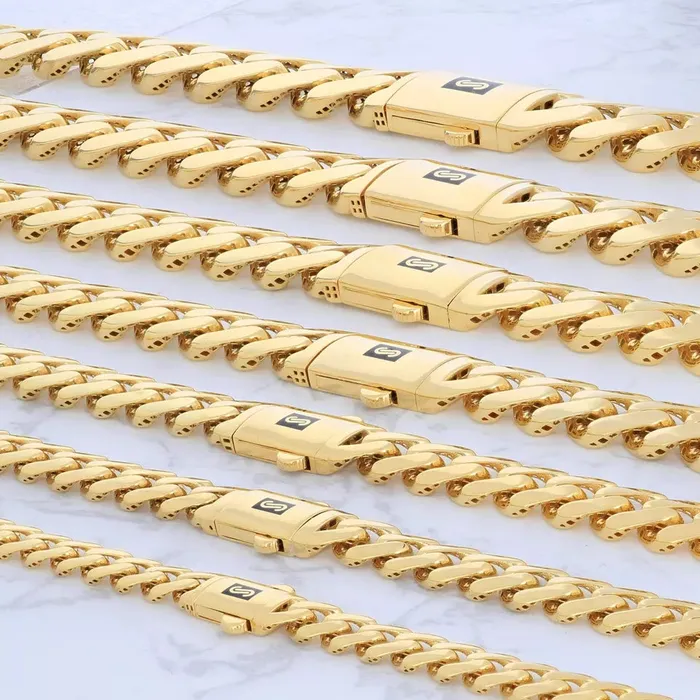 14K Yellow Gold Miami Cuban 75mm Royal Monaco Curb Link Chain Necklace 18 30 Goldiacom Necklaces