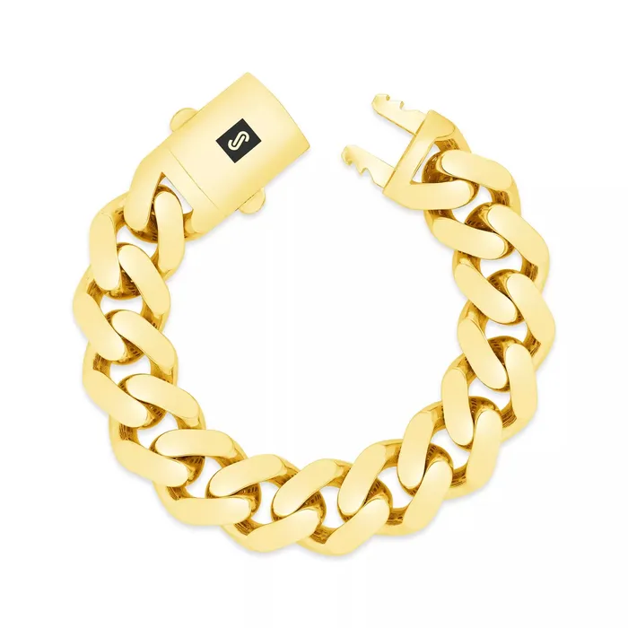 14K Yellow Gold Miami Cuban 75mm Royal Monaco Curb Link Chain Necklace 18 30 Goldiacom Necklaces
