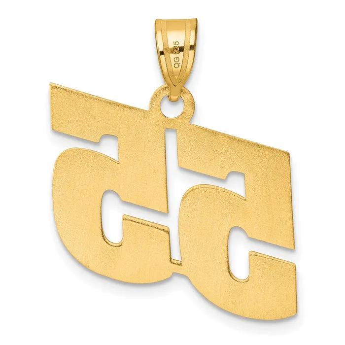 14k Yellow Gold Polished Block Number 55 Pendant Goldia PreStyled Sets