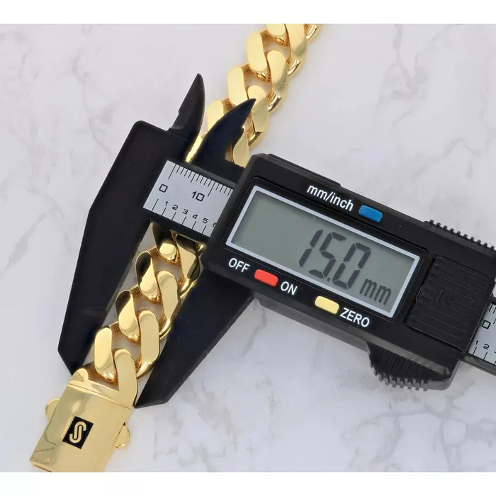 14k Yellow Gold Royal Monaco Miami Cuban Link Curb 15mm Mens Chain Necklace 22 Goldiacom Necklaces