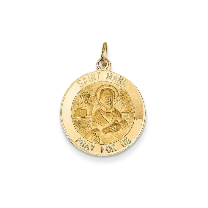 14k Yellow Gold Saint Mark Medal Pendant Goldia PreStyled Sets