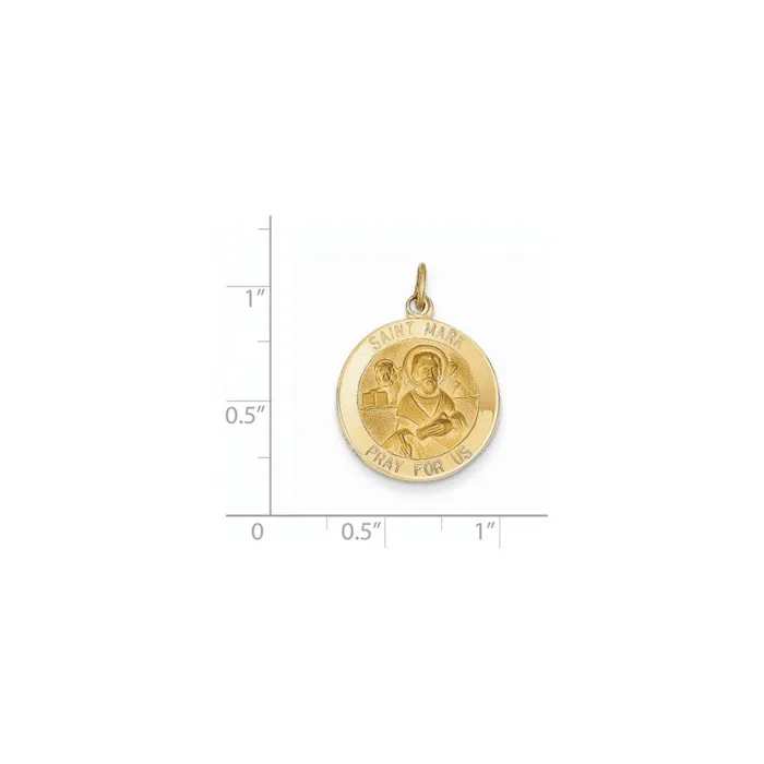 14k Yellow Gold Saint Mark Medal Pendant Goldia PreStyled Sets