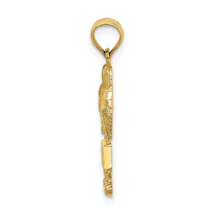 Charm Necklaces Goldia 14k Yellow Gold MYRTLE BEACH Palm Tree Charm