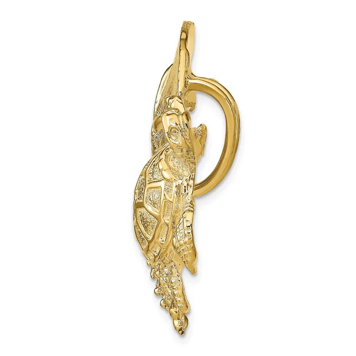 Charm Necklaces Goldia 14k Yellow Gold Sea Life Cluster Slide