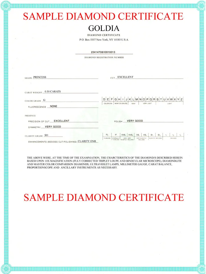 Earrings Goldia 150 CTW PrincessCut Diamond Stud Earrings in 14k White Gold
