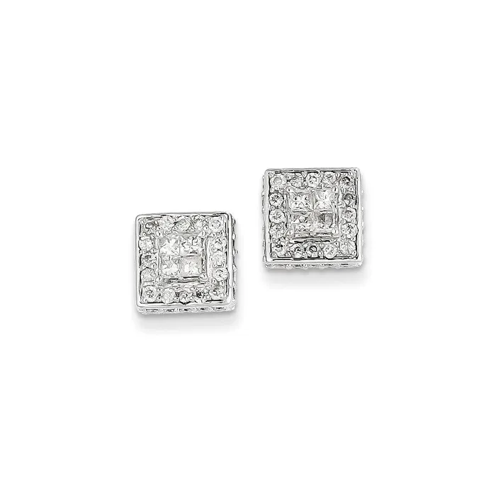 Earrings Goldia 14k White Gold Dia Earrings