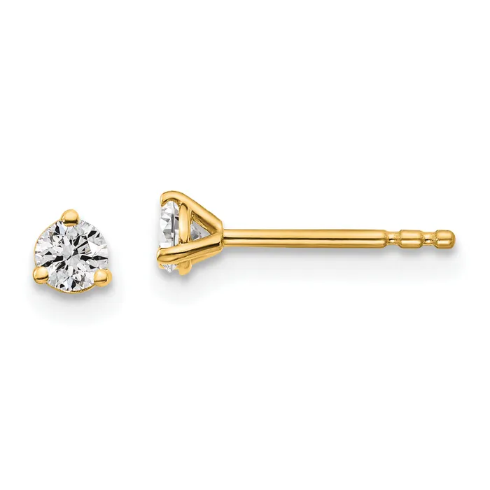 Earrings Goldia 14k Yellow Gold 15 ctw Lab Grown Diamond VSSI G Round 3 Prong Heavy Wt Stud Earrings Earrings Goldia 14k Yellow Gold 15 ctw Lab Grown Diamond VSSI G Round 3 Prong Heavy Wt Stud Earrings