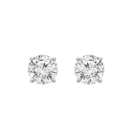 Earrings JMS always Original Brilliant Diamond 125 Carat Prong Set 14K White Gold Roundcut Labgrown Diamond Stud Earring JVS2SI1 Earrings JMS always Original Brilliant Diamond 125 Carat Prong Set 14K White Gold Roundcut Labgrown Diamond Stud Earring JVS2SI1