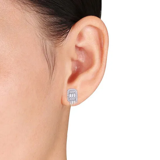 Earrings Original AMOUR 34 CT TW Diamond Stud Earrings In 14K White Gold JMS always Earrings Original AMOUR 34 CT TW Diamond Stud Earrings In 14K White Gold JMS always