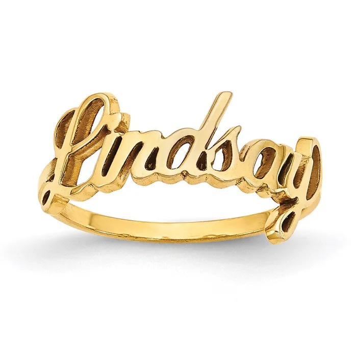 Goldia 10K Yellow Gold Polished Personalized Ring Rings