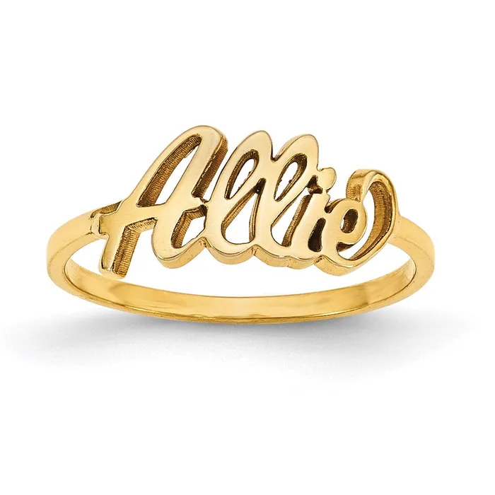 Goldia 10K Yellow Gold Polished Personalized Ring Rings