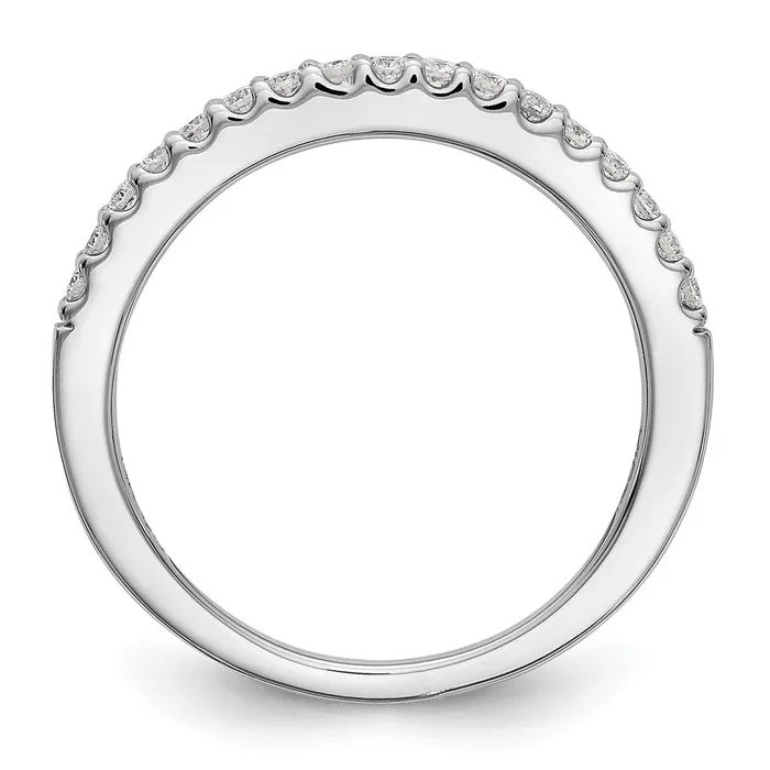 goldiaca 14K White Gold Real Diamond Band Rings