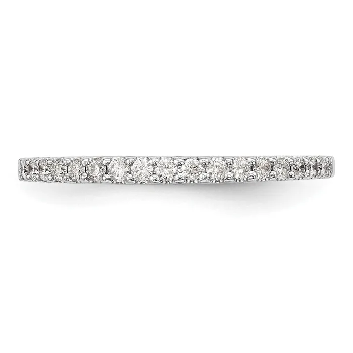 goldiaca 14K White Gold Real Diamond Band Rings