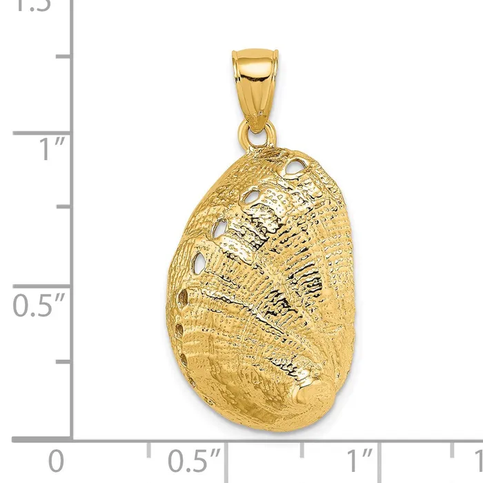Goldia Charm Necklaces 14k Yellow Gold Abalone Shell Charm
