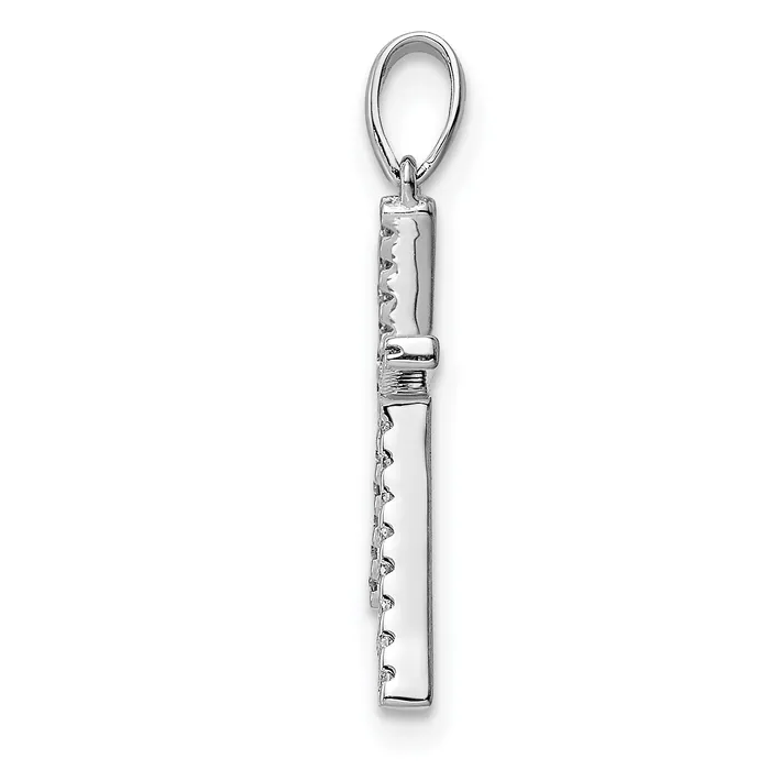 Goldiacom Necklaces 14k White Gold Diamond Initial K Pendant