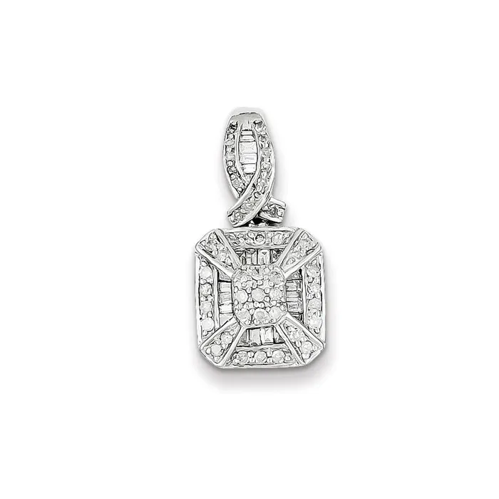 Goldia Necklaces Sterling Silver Diamond Pendant