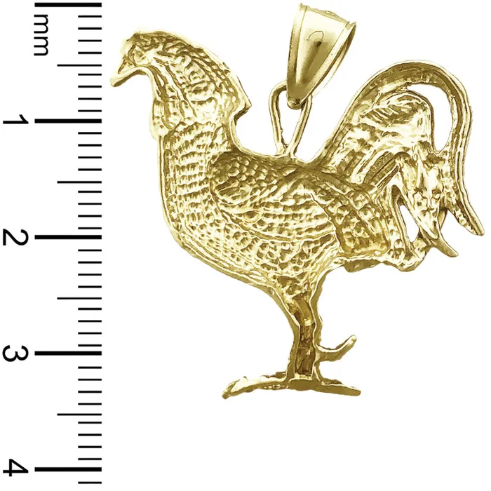 Goldia PreStyled Sets 14K Gold Rooster Pendant