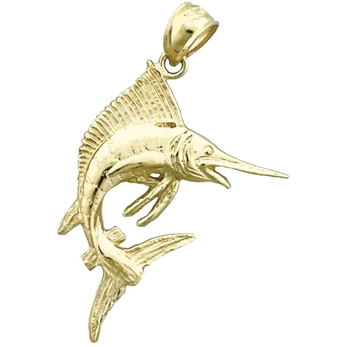 Goldia PreStyled Sets 14K Gold Sealife Sailfish Pendant