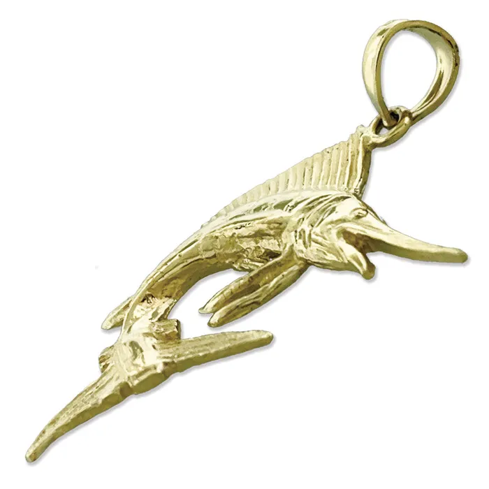 Goldia PreStyled Sets 14K Gold Sealife Sailfish Pendant