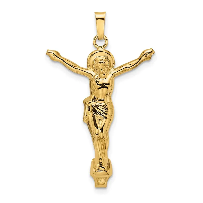 Goldia PreStyled Sets 14k Yellow Gold Polished Solid Risen Christ Pendant Goldia PreStyled Sets 14k Yellow Gold Polished Solid Risen Christ Pendant