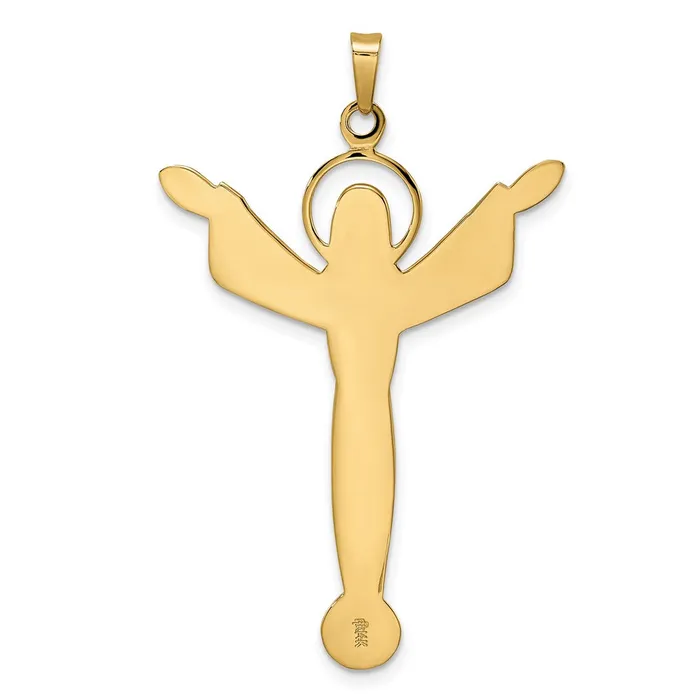 Goldia PreStyled Sets 14k Yellow Gold Polished Solid Risen Christ Pendant