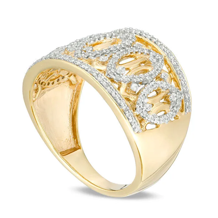 Goldia Rings 050 CT TW Natural Diamond Geometric Marquise Ring in Solid 10K Yellow Gold Goldia Rings 050 CT TW Natural Diamond Geometric Marquise Ring in Solid 10K Yellow Gold