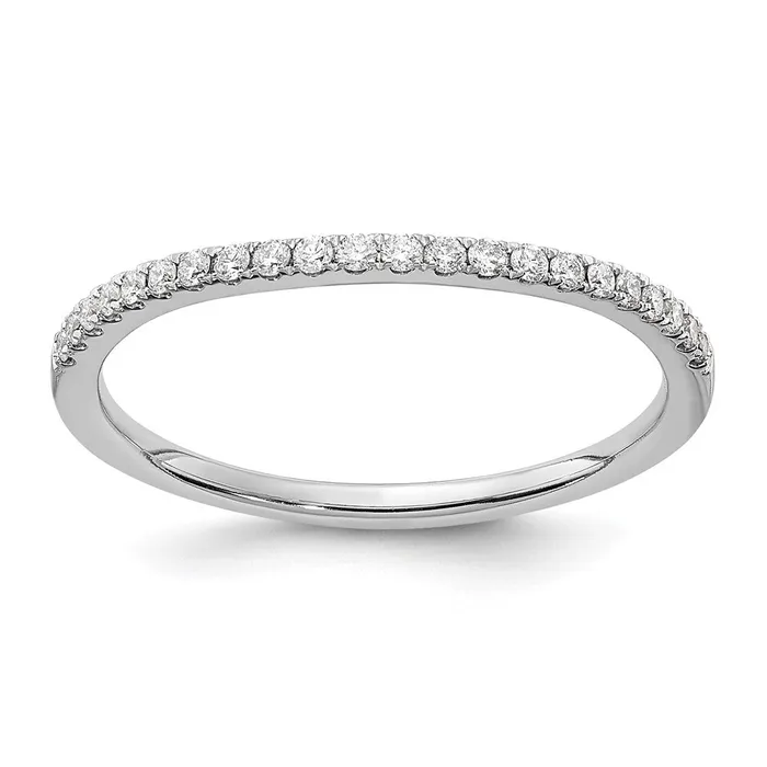 Goldia Rings 14K White Gold Real Diamond Wedding Band