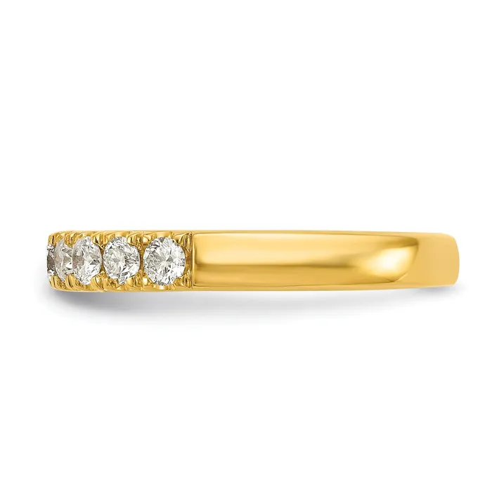 Goldia Rings 14k Yellow Gold 12 Ct Lab Grown Diamond VSSI G Wedding Band Ring