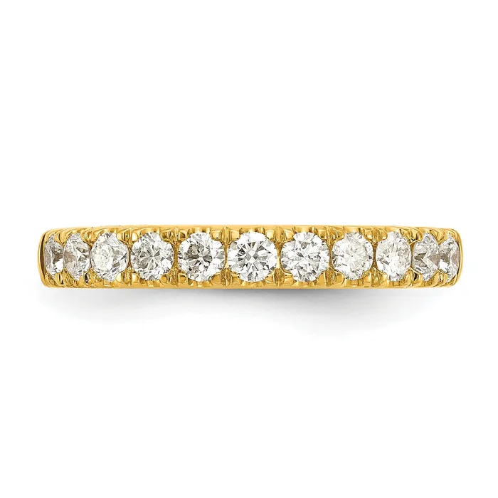 Goldia Rings 14k Yellow Gold 12 Ct Lab Grown Diamond VSSI G Wedding Band Ring